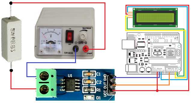 acs712 current sensor circuit diagram