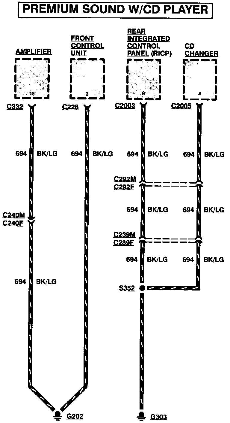 1996 ford explorer radio wiring diagram