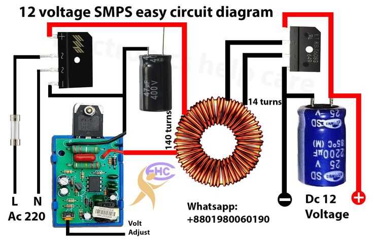 smps charger circuit diagram