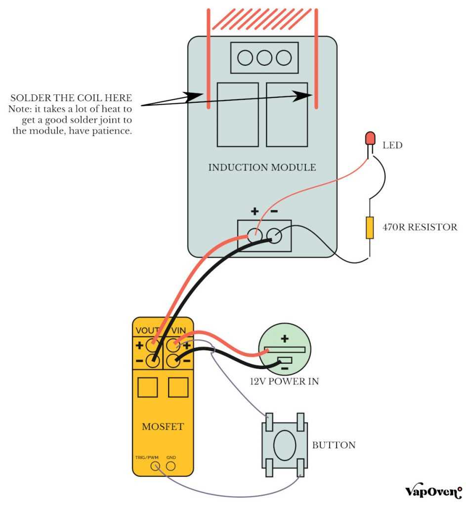 induction heating circuit diagram