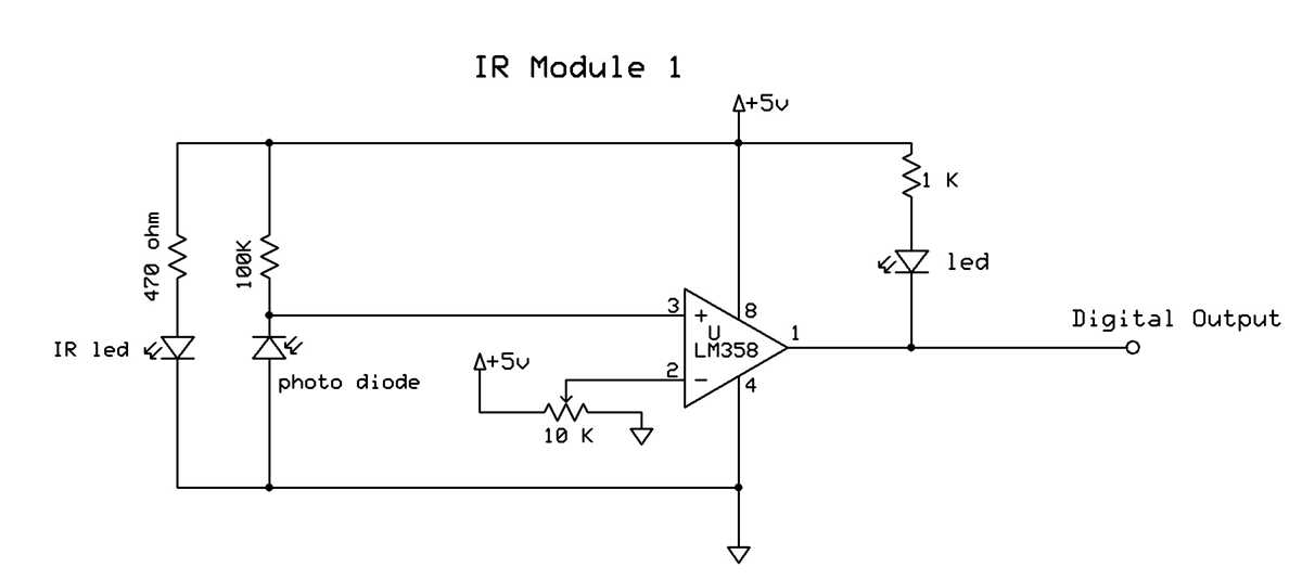 infrared led circuit diagram