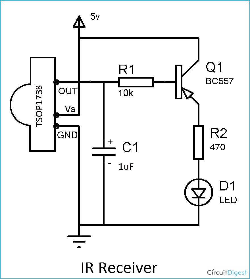 infrared remote control switch circuit diagram