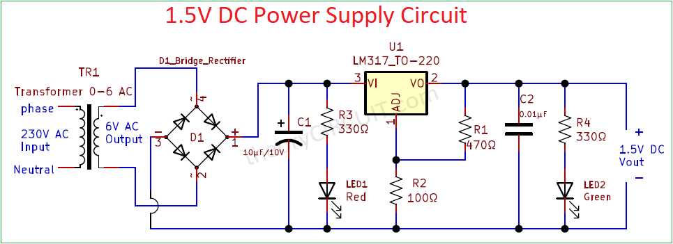 low voltage power supply circuit diagram