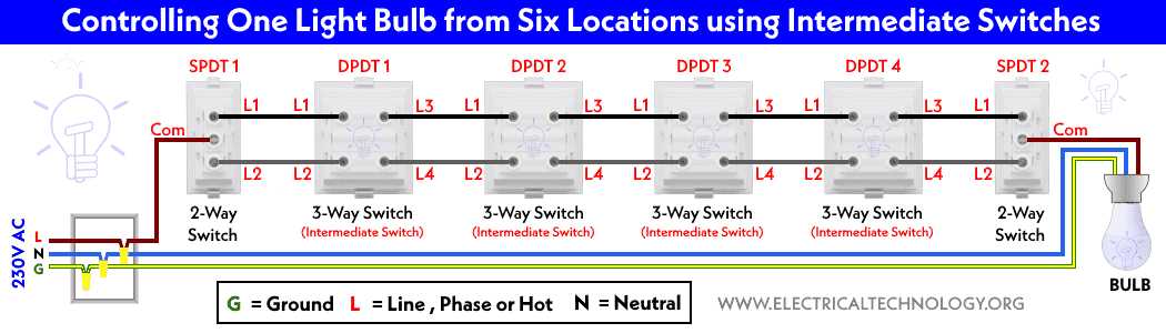 intermediate switch circuit diagram intermediate switch circuit diagram