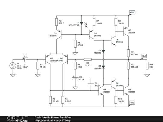 schematic diagram audio power amplifier schematic diagram audio power amplifier