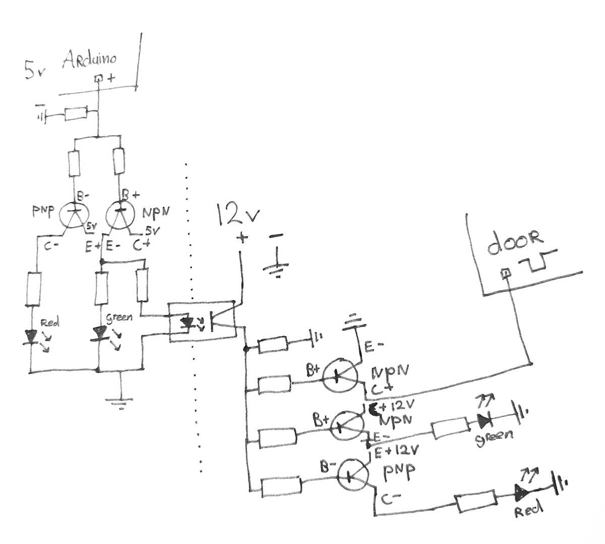 led indicator light circuit diagram
