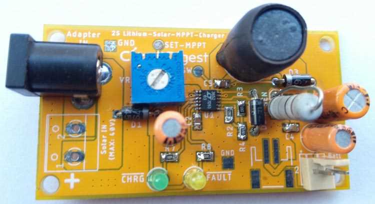 circuit diagram of solar charge controller