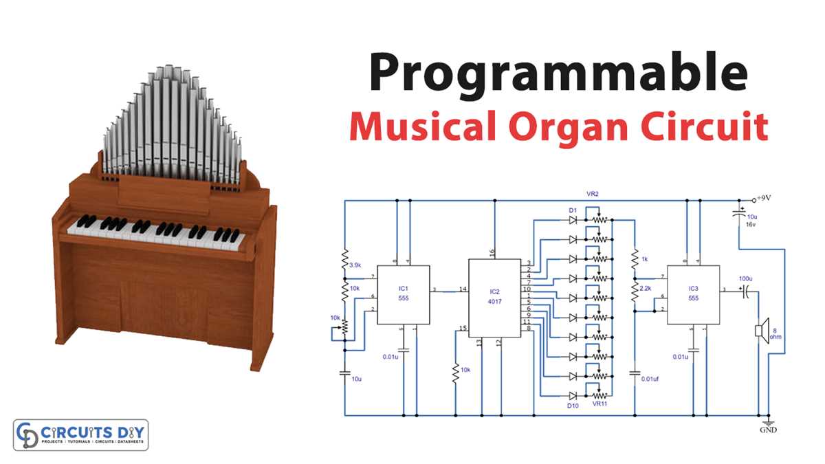 schematic board music keyboard diagram