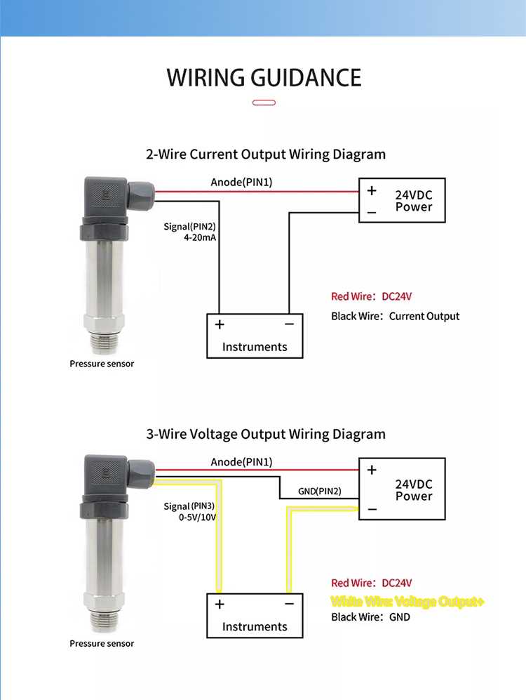 4 wire pressure transducer wiring diagram
