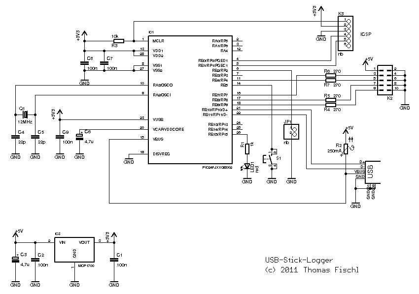 usb flash drive circuit diagram