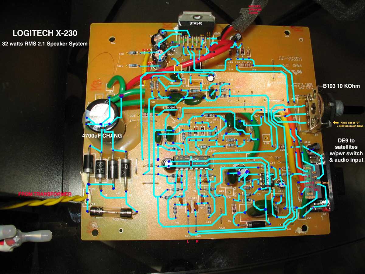 logitech x 530 schematic diagram logitech x 530 schematic diagram