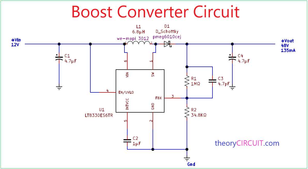 dc dc buck boost converter circuit diagram