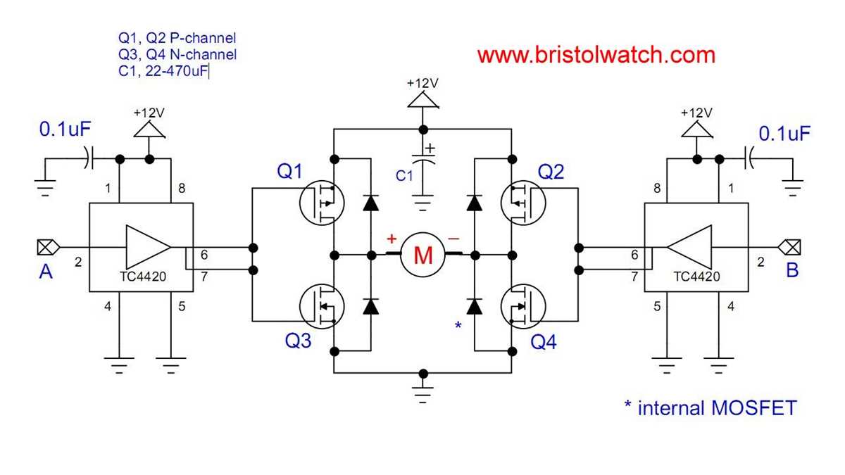 mosfet h bridge circuit diagram