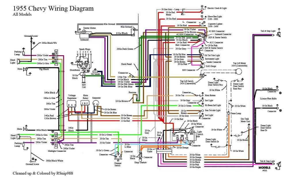 1954 chevy wiring diagram