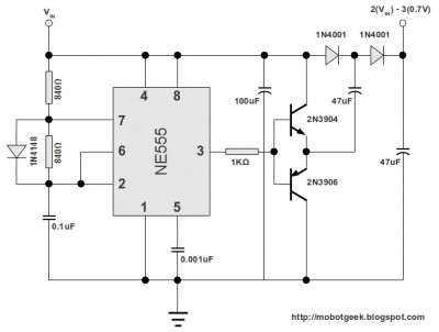 dc voltage doubler schematic diagram