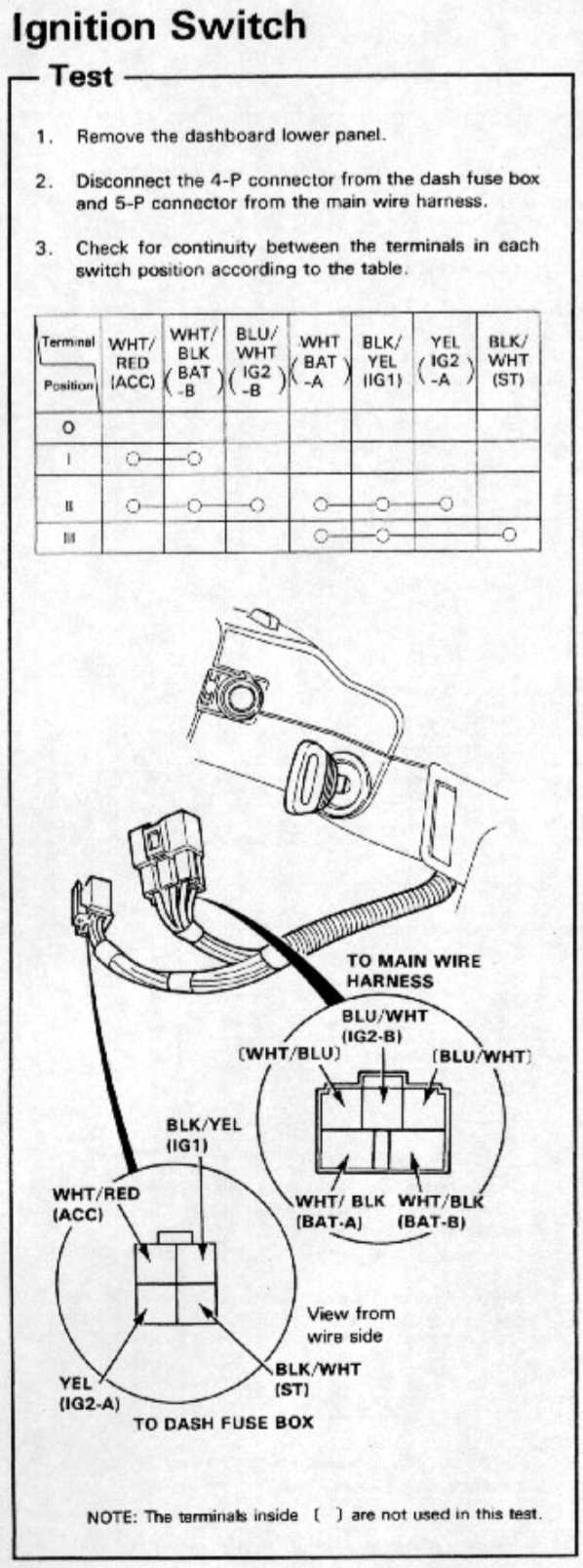 ignition honda main relay wiring diagram