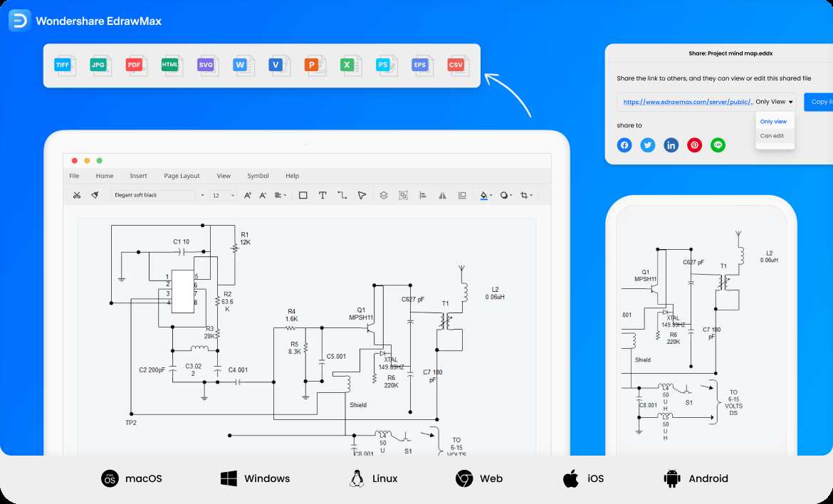 how to draw a circuit diagram in word
