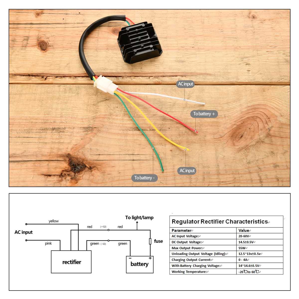 motorcycle regulator rectifier wiring diagram
