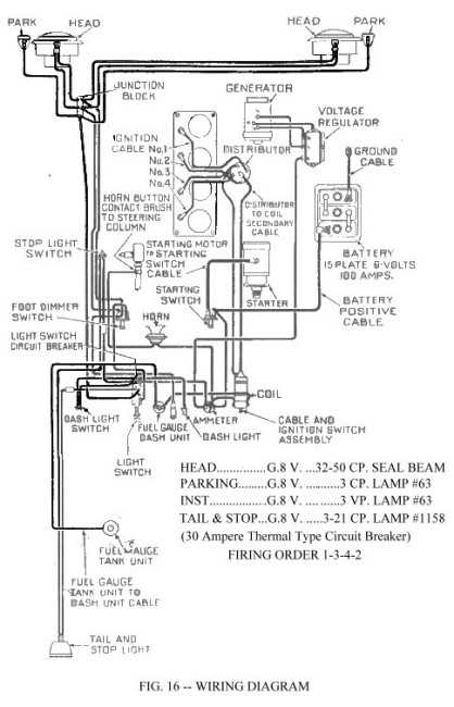 cj1 electrical system schematic diagram