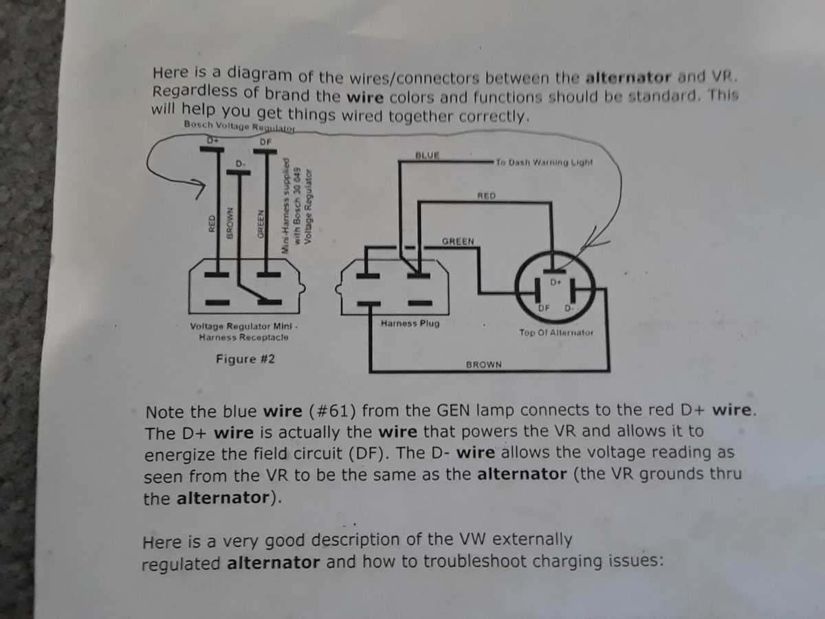 wiring diagram for bosch alternator