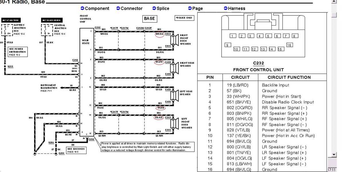 2010 crown vic radio wiring diagram