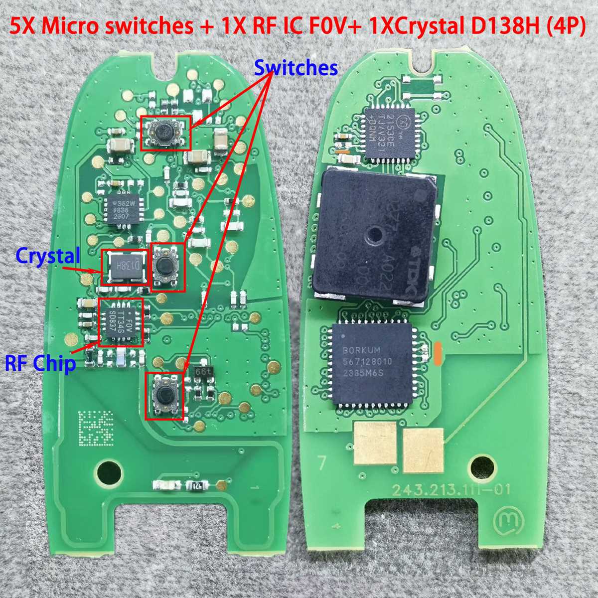 key fob circuit board diagram