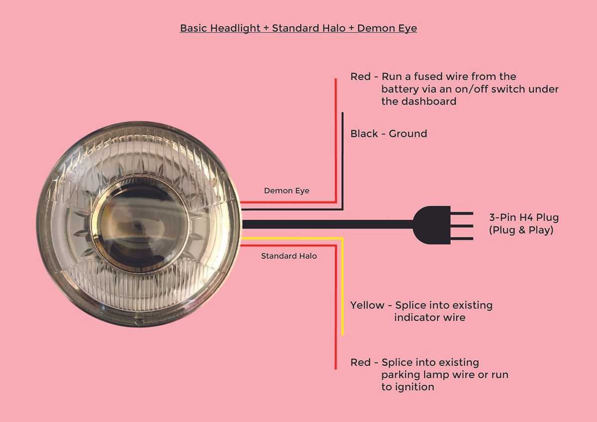 3 prong headlight wiring diagram