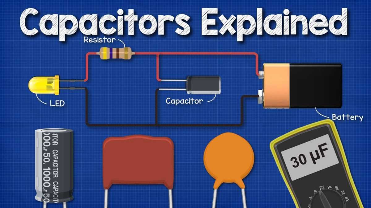 schematic diagram of a capacitor