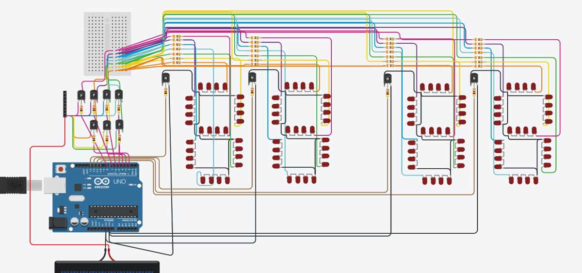 7 segment display circuit diagram