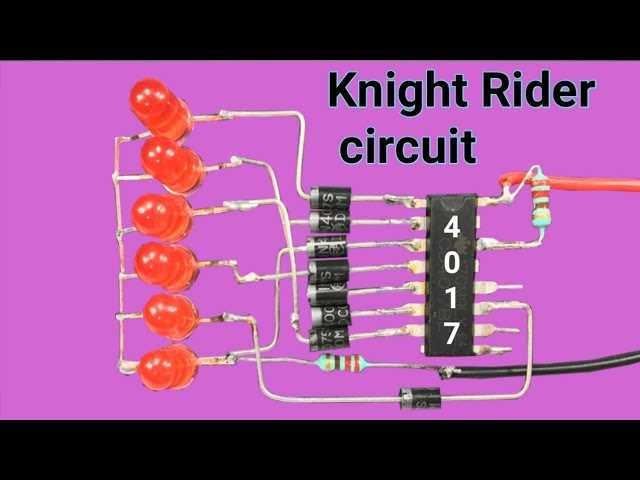 knight rider led circuit diagram