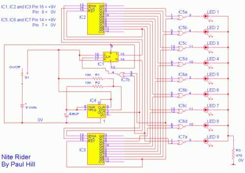 knight rider schematic diagram