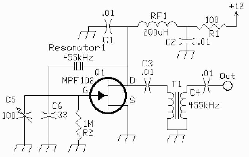 bfo metal detector circuit diagram