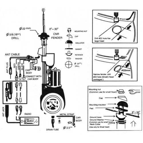 power antenna wiring diagram