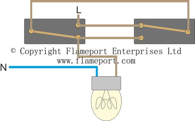 garage lighting circuit diagram