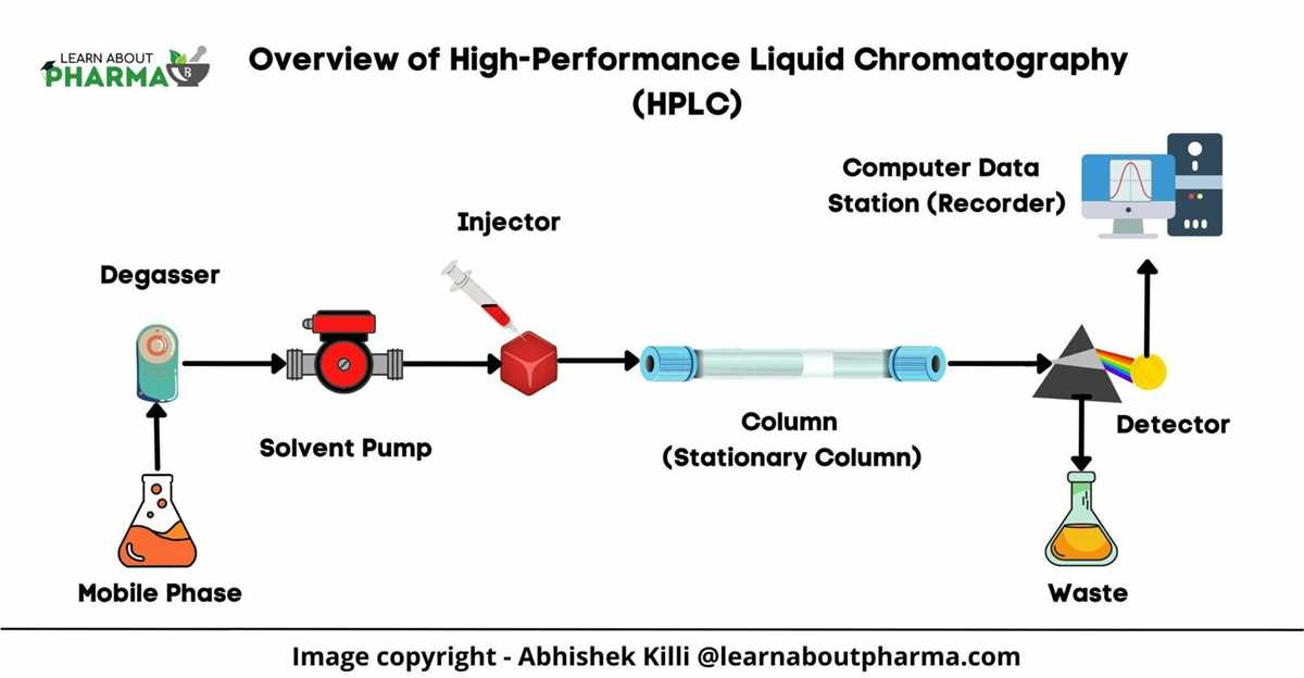 draw a schematic diagram of hplc