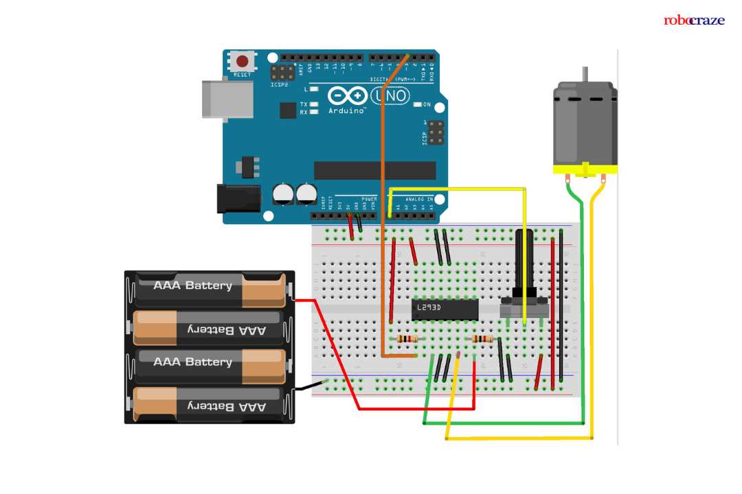 l293d stepper motor driver circuit diagram