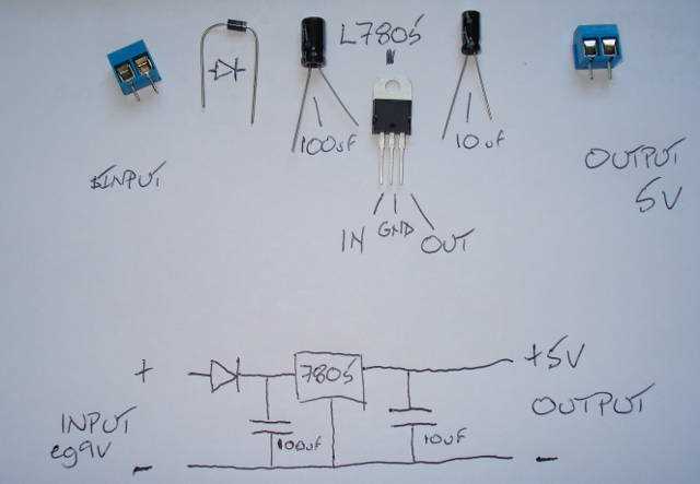 l7805cv circuit diagram