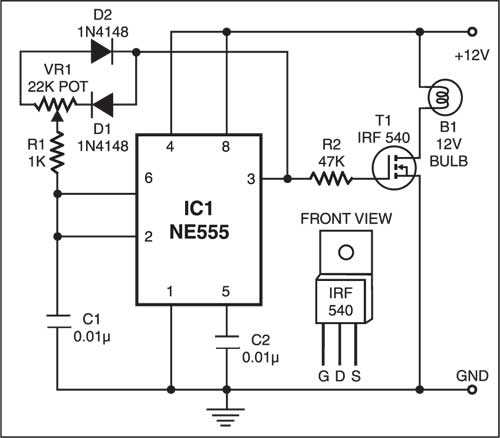 lamp dimmer circuit diagram