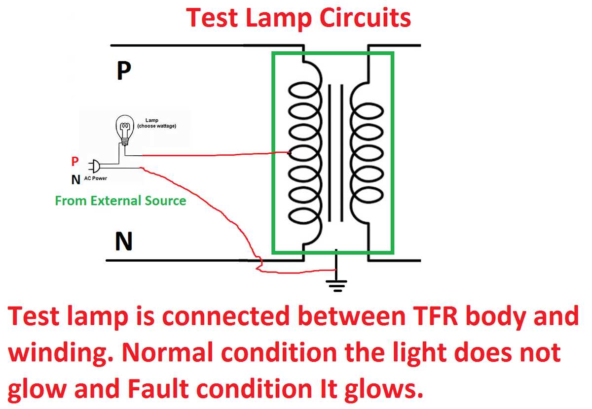 lamp test circuit diagram