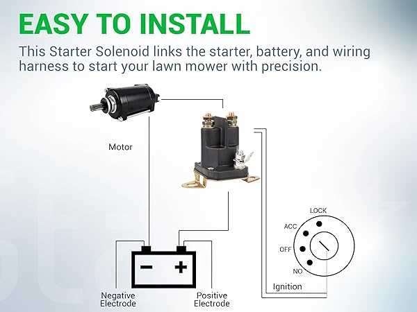lawn mower starter solenoid wiring diagram
