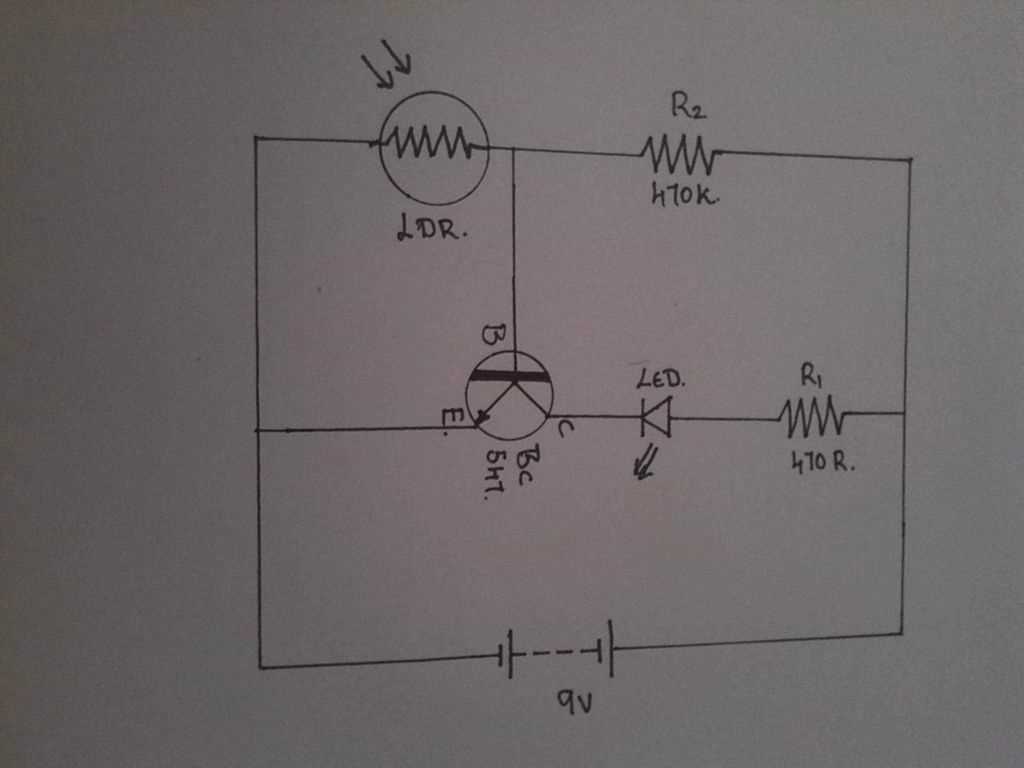 automatic street light circuit diagram using ldr