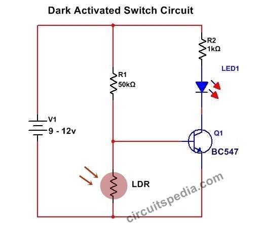ldr schematic diagram