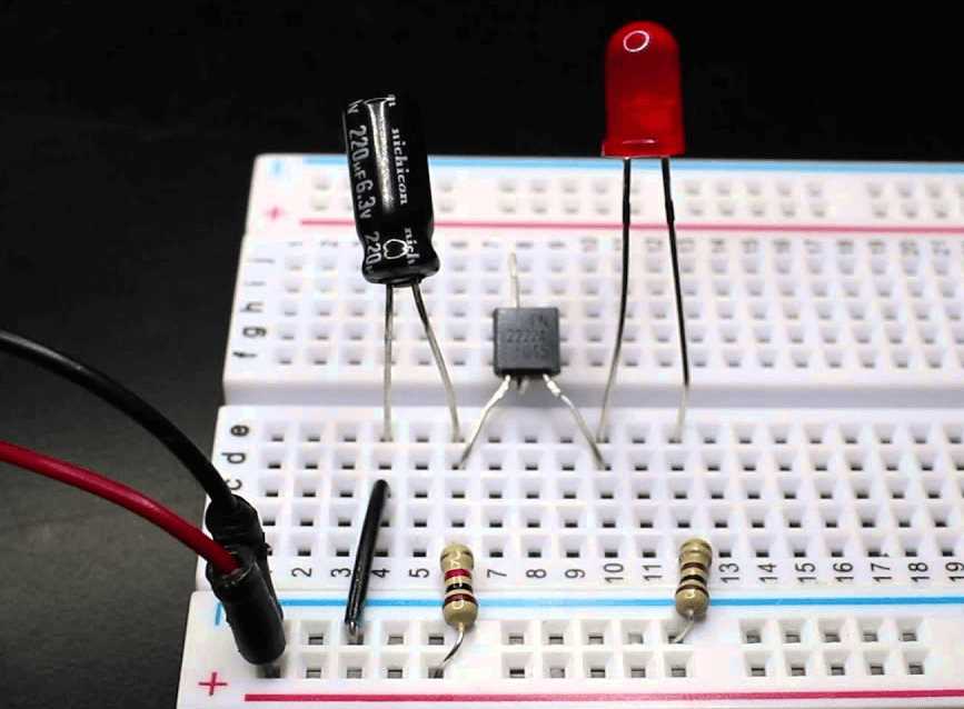 led blinker schematic diagram