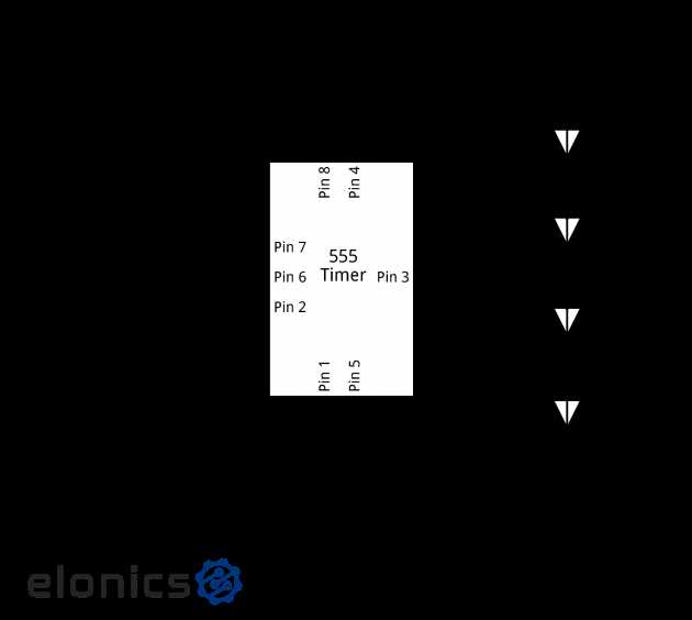 led blinker schematic diagram
