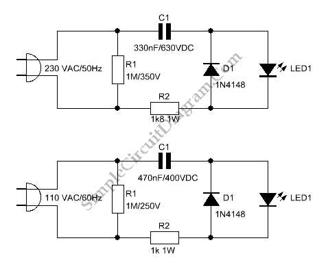 led lights schematic diagram