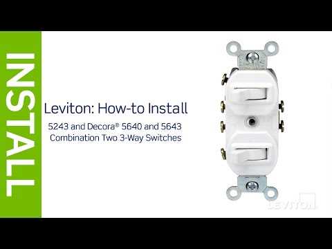 leviton 3 way lighted switch wiring diagram