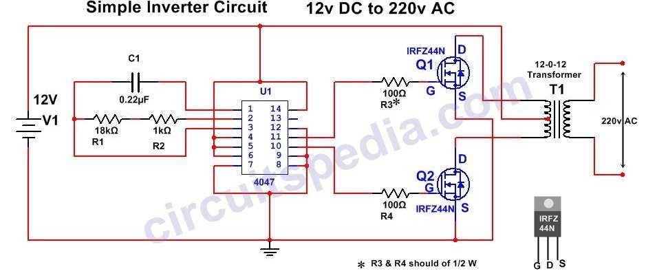 12vdc to 24vac inverter circuit diagram 12vdc to 24vac inverter circuit diagram