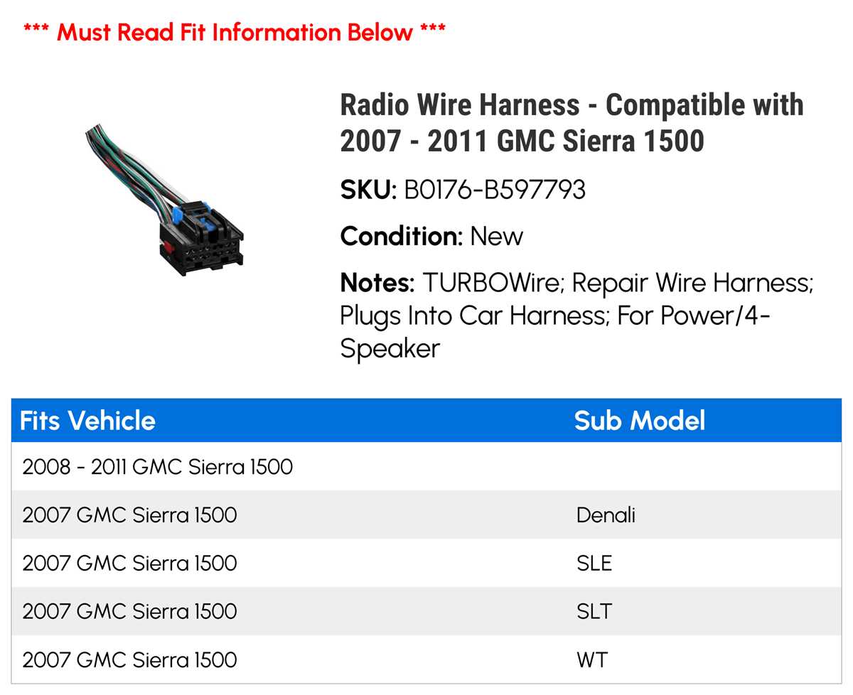 gmc sierra wiring harness diagram