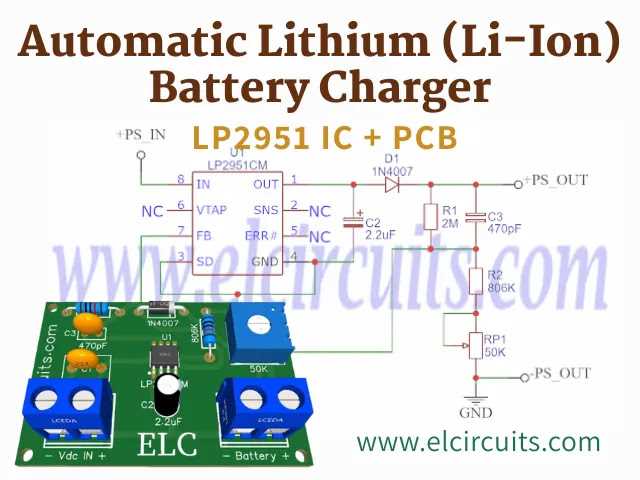li ion battery charger circuit diagram