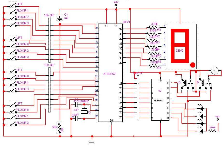 lift control circuit diagram